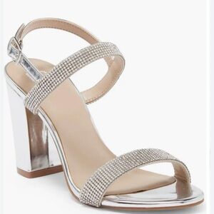Bp. nordstrom Lula Slingback Sandal Sparkle/Silver/ Rhinestone